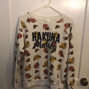 Woman’s large Hakuna Matata sweatshirt